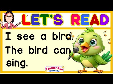 Reading Lesson for Kids | Kinder Grade1 Grade2 | Practice reading English sentences | Learn to Read