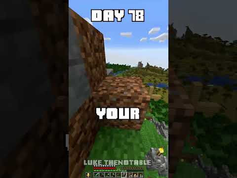 100 Days - [Minecraft Shorts] - Day 78 #minecraft #100days