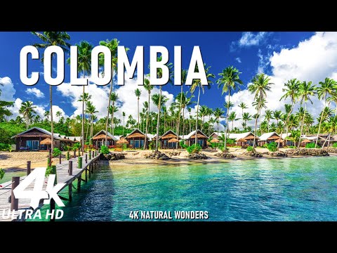 Breathtaking Colombia 4K • Stunning Beaches, Lush Rainforests, Colorful Traditions 🌊 Peaceful Music