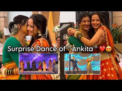 Ankita’s Surprise Carnival Dance for Mitesh Mom 😍| Satpute & Phadtare Family Full dance at Sangeet 😍