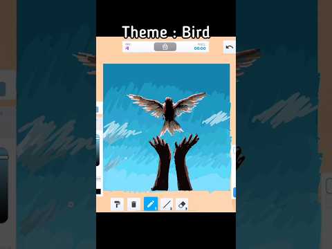 Theme : Bird #roblox #art #drawing #painting #illustration #games #shorts