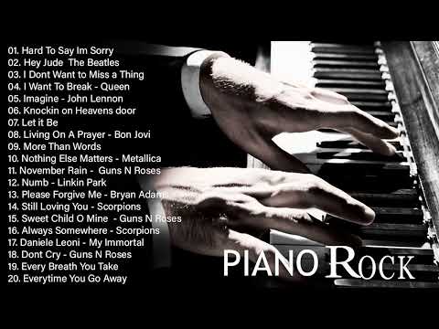 Piano Cover - Piano Rock Collection 2023 - Relaxing Piano Rock Ballads Songs