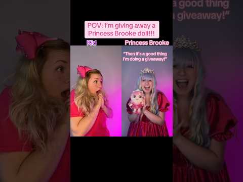 I’m giving away a Princess Brooke doll!! (i always wanted a brother) #giveaway #shorts #pov