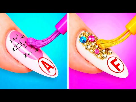 Nerd vs Bad Popular Student! Smart School Hacks And Best Gadgets by 123 GO!