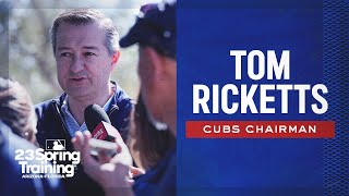 Tom Ricketts addresses media in Arizona