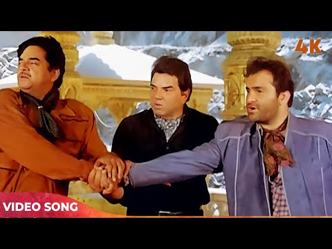 Mar Jayenge Hum 4K | Zalzala Song | Dharmendra | Shatrughan Sinha | Mohammed Aziz | Hariharan