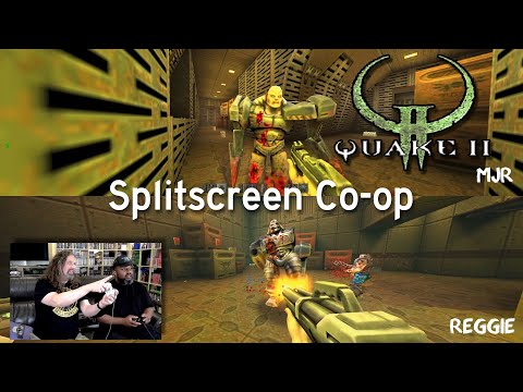 Playing QUAKE 2 (Enhanced) - Splitscreen Co-Op w/ Reggie!