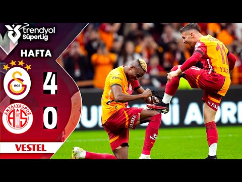 Victor Osimhen Golü | Galatasaray vs Antalyaspor 4-0 | MAÇ ÖZETI | SüperLig 2024/25