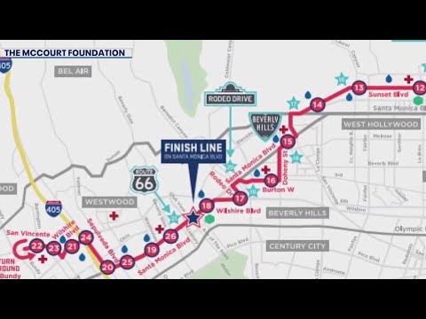 Road closures for the 2025 LA Marathon