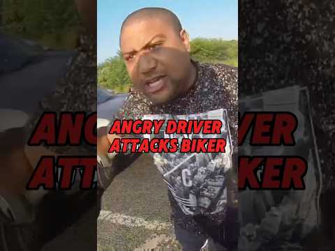 Angry Driver Attacks Biker | ​⁠@MotoBunkerRiding riding #motorcycle #angry #fight