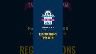 The much awaited Aakash National Talent Hunt Exam is here! Register today