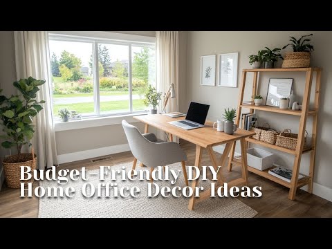 Budget-Friendly DIY Home Office Decor Ideas for a Stylish & Productive Workspace