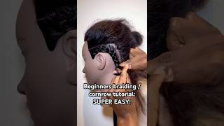 Cornrow / braiding tutorial for beginners! #cornrows #braidtutorial #braids #howtobraid