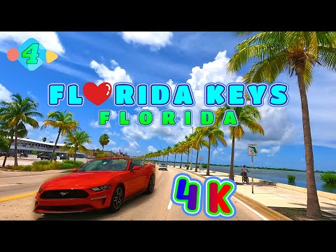 Florida Keys Drive Part 4/5, Florida USA 4K - UHD