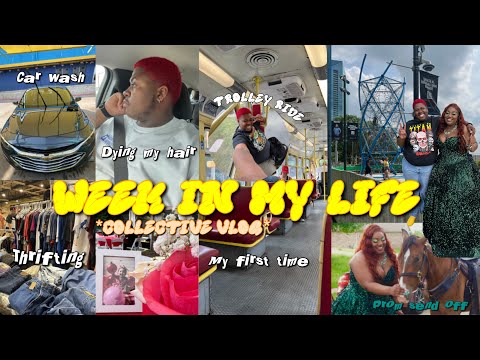 Week in my life | thrifting, dying my hair, birthday party, Kylde warren park, prom send off