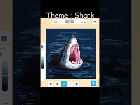 Theme : Shark #roblox #art #drawing #painting #illustration #games #shorts