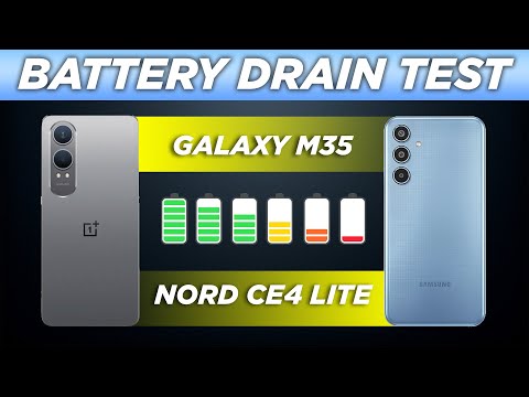 Samsung Galaxy M35 vs OnePlus Nord CE 4 Lite Battery Drain Test | Battle of the Heavyweights! 🔥