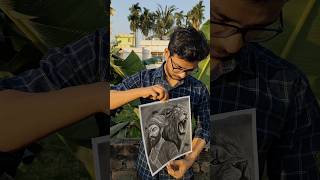 Chatrapati Shivaji Maharaj Drawing 🚩 With Lion 🦁 🔥Pencil Sketch❤️‍🩹 #shorts #shivajimaharaj #drawing