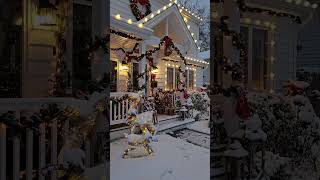 First snowfall of the season #christmas #christmasdecor #holidaydecor #homedecor #homedecorinspo