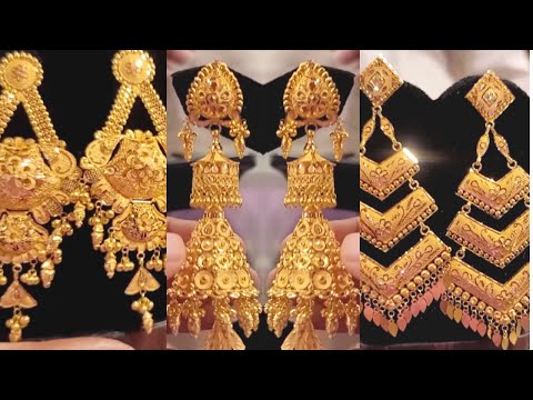 Bridal gold earrings collections|gold earrings|latest gold earrings|earrings|gold earrings designs