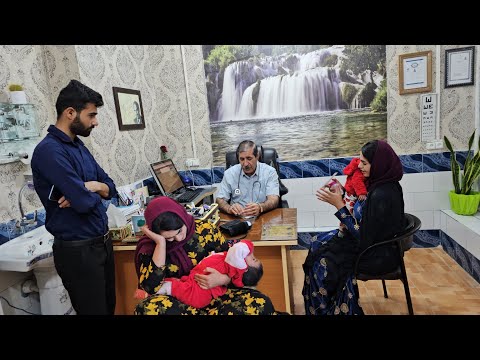 A nomadic mother's trip to the city hospital to treat her child's illness 😢 / life documentary