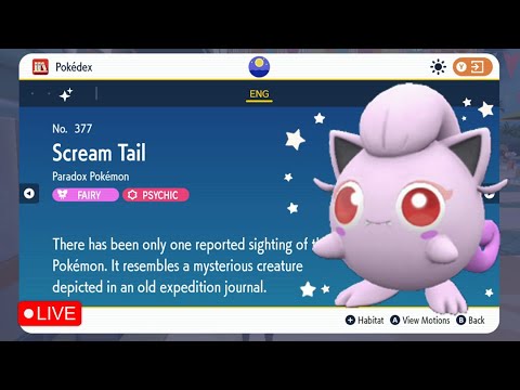 SHINY HUNTING All Pokémon in Scarlet & Violet (Scream Tail & Sandy Shocks)