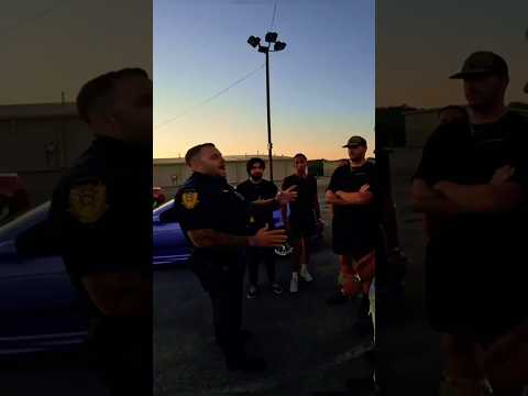 Cops Kick l Out Big Car Group and Riders | ​⁠@hollywoodv4 #motorcycle #police #cop