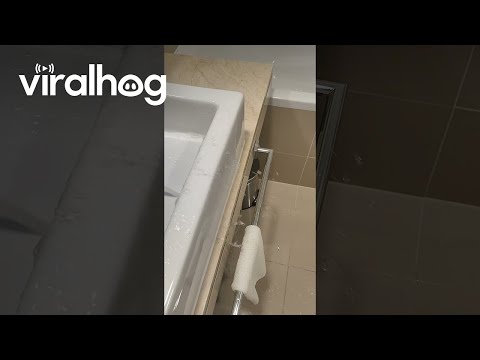 Hotel Sink Sprays Water Over Basin || ViralHog