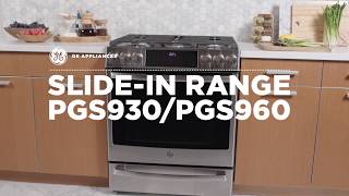 GE Profile Slide In Front Control Gas Range (Models PGS930 and PGS960)