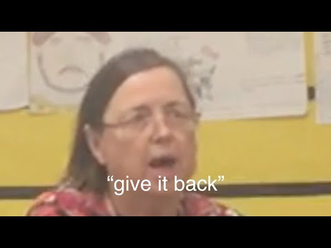 pissing off my teachers with bananas