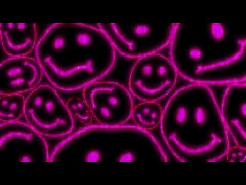 Pink Warped LED Smiley Face Background || 1 Hour Looped HD