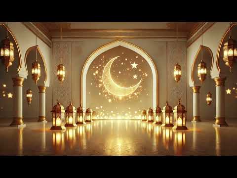 Ramadan Screensaver 2025 | Cozy Fireplace Decor with Lanterns & Lights | Ramadan Kareem Ambience 4K