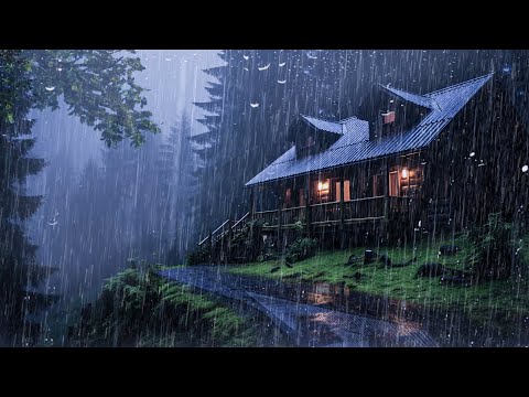 Heavy Rain To Sleep Immediately - Let The Sound Of Rain Wash Away Your Sadness Tonight - Relax