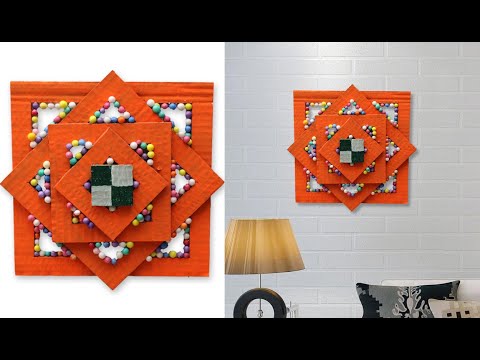 Beautiful Home Decor From Waste Cardboard | Simple DIY Ideas For Room / Wall Decor