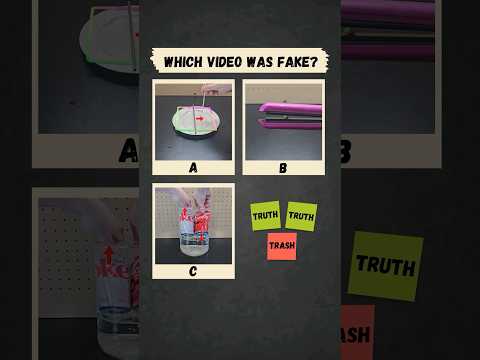 Which video was fake? - 2 Truths & Trash #shorts