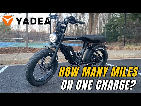 Yadea Trooper 01 48V Electric Bike Range Test Miles