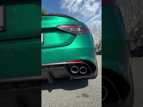 Crazy Alfa Romeo Giulia QV sounds‼️#alfaromeo #giulia #quadrifoglio #carsounds #exhaustsound #alfa