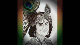 sumedh mudgalkar drawing as radha Krishna/starbharat #sumedhmudgalkar#radhakrishna#starbharat