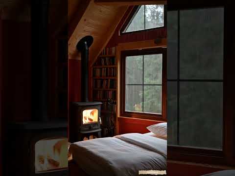 #rain #cabinambience #relax #peace #cozycabinambience #fireplace #rainsounds #calm #cabinrainsounds