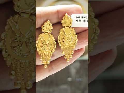 Gold earrings 22ct#earringdesigngoldjhumka #goldjewellery #viralvideo #golddesign #accessories