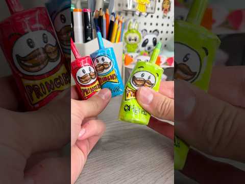 🍗Cute Mini DIY paper squishy marker!? #papersquishy #squishy #cutecrafts #papercraft #diy #crafts ￼