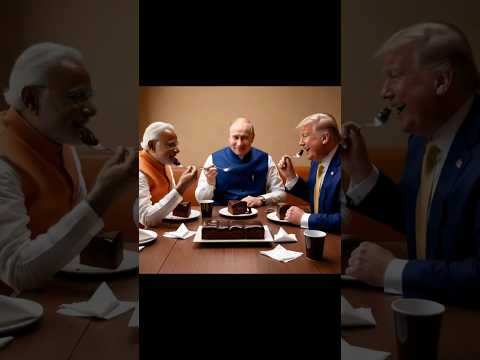 Donald Trump, Putin & Narendra Modi Enjoy Chocolate Lava Cake in Goa!