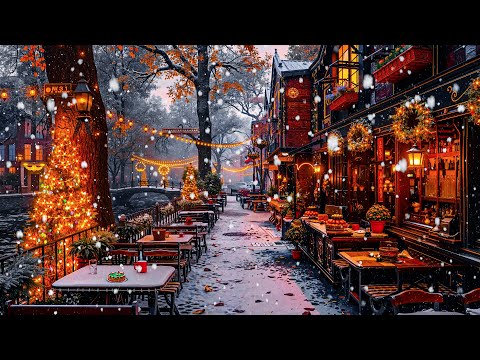 Winter Coffee Jazz ❄️ Soft Jazz and Sweet Jazz that Heals the Soul – Coffee Shop by The River