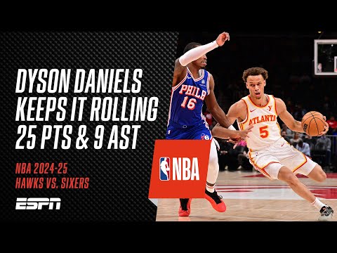 Dyson Daniels' form continues with 25 PTS & 9 AST in Hawks win | #NBA