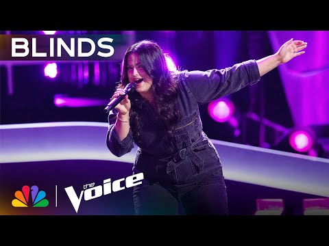 Jacquelyn George Goes for Gold on Whitney Houston's "I Have Nothing" | Voice Blind Auditions | NBC