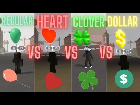 Regular VS Heart VS Clover VS Dollar Balloons In Roblox Ohio?! 😨