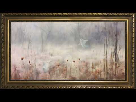 Dreamy Forest Ghosts, Vintage Impressionist Oil Painting | Framed Art Screensaver for TV