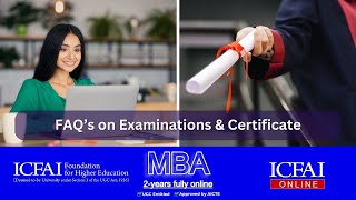 Examinations & Certificate | ICFAI Online MBA | ICFAI Online