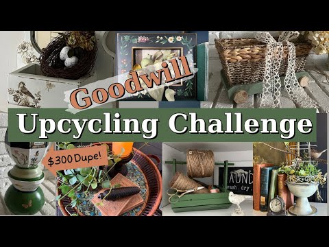 Goodwill Home Decor Upcycling Challenge/Thrift Flips/Home Decor on a Budget