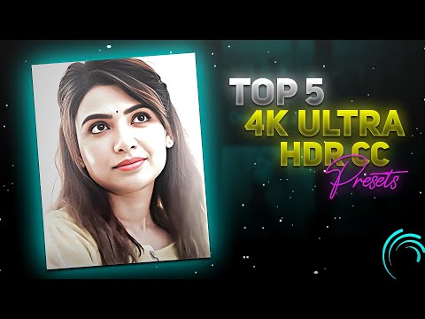 TOP 5 SHARPEN HDR CC PRESETS 🔥 ALIGHT MOTION 4K CC XML 😱 TOP 5 CC PRESETS PACK